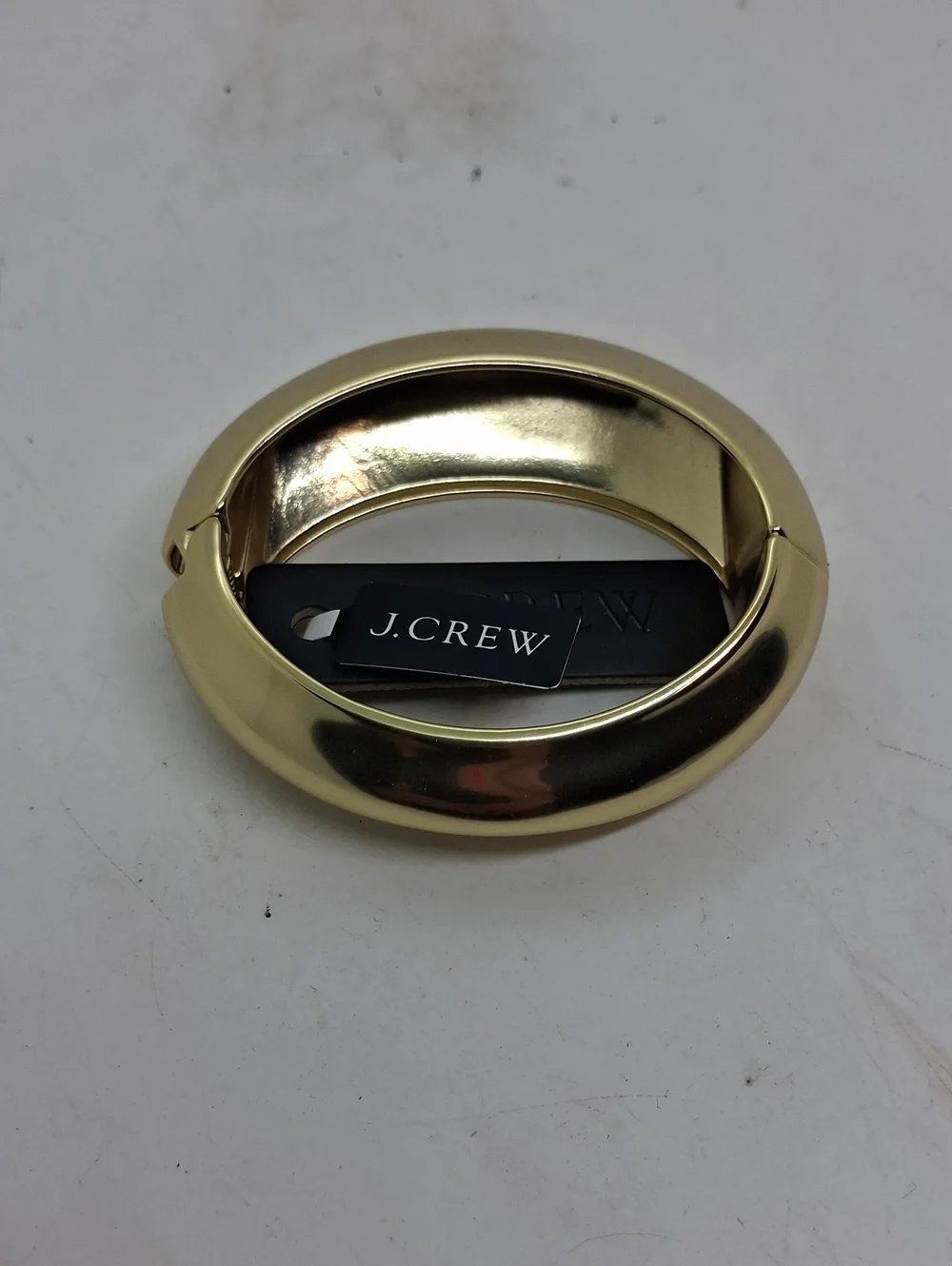NWT J.Crew Gold Chunky Oval Bangle Bracelet